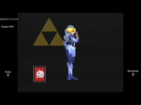 MMOM153 SSBM - Twisty (Jigglypuff) vs. Bootstrings (Sheik) - Melee WR2