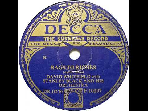 UK New Entry 1953 (73) David Whitfield - Rags To Riches