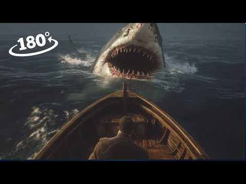 VR 180 TITANIC SINKING & MEGALODON ATTACK - Real Time VR Experience