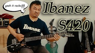 Video thumbnail for Ibanez S420 electric guitar by Guitar Learner