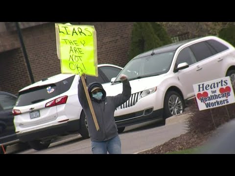 Families protest Downriver nursing home after 20 residents die of COVID-19