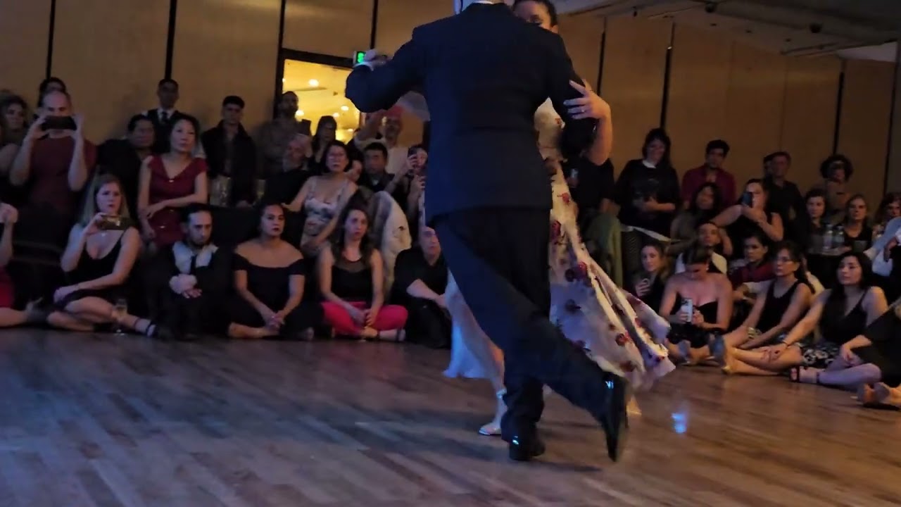 Clarisa Aragon and Jonathan Saavedra at Viva la Pepa milonga - Mujercitas tango festival (1 of 2)