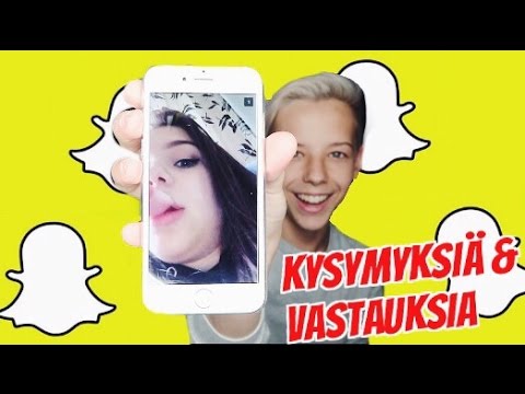 SNAPCHAT Q&A - MISTÄ TYKKÄÄN POJISSA?