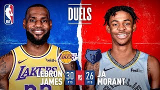 LeBron James - Los Angeles Lakers - Ja Morant - Memphis Grizzlies