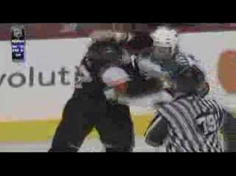 Jody Shelley vs Riley Cote