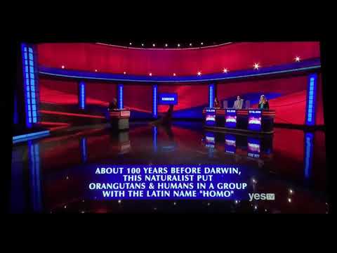 Final Jeopardy, “Scientists” category - Karen Farrell Day 6 & “Greatest Of All Time” promo (1/2/20)