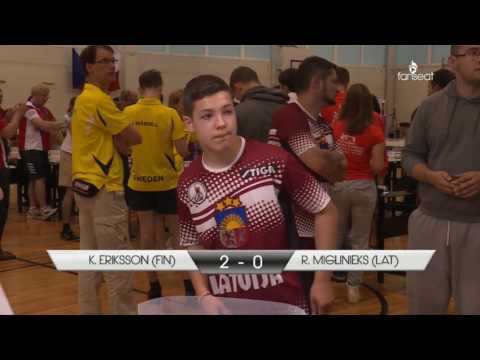 European Table Hockey Championship 2016: Kevin Eriksson (FIN) - Raivis Miglinieks (LAT)