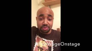 Francois Battiste #FairWageOnstage video