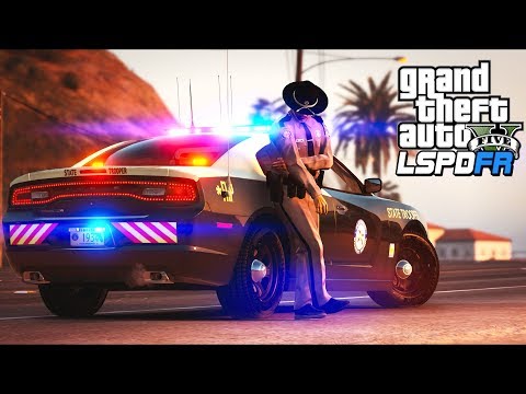 GTA 5 - LSPDFR Ep438 - Highway Patrol Officer Ran Over!!