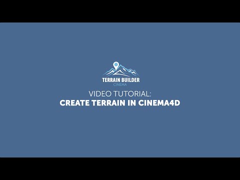 Terrain Builder Cinema Tutorial