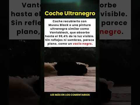 ¡El coche pintado con la pintura más negra del mundo! ⚫