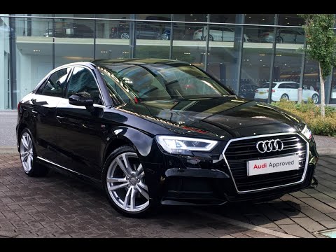 GJ18DVL AUDI A3 TFSI S LINE BLACK 2018, West London Audi