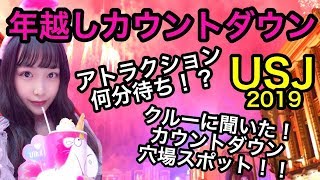 【USJ】カウントダウンパーティーがとんでもなかった！！【2019】
