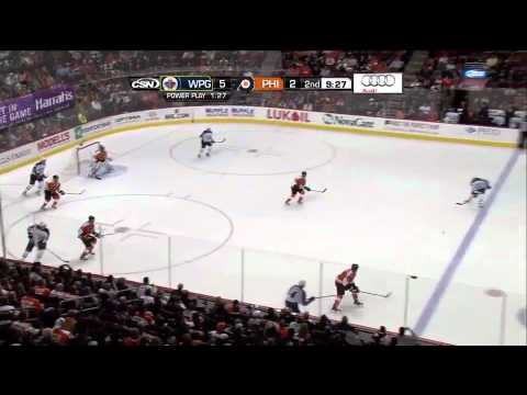 Winnipeg Jets @ Philadelphia Flyers Highlights 10/27/11