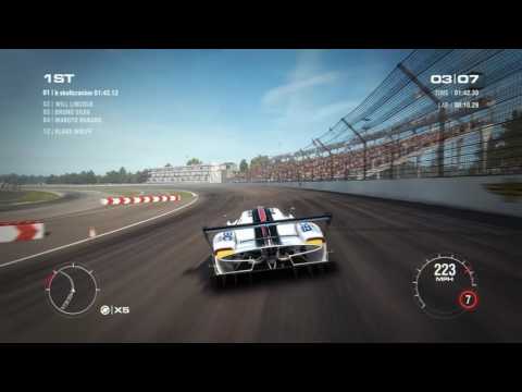 GRID 2 Indianopolis Oval circuit race ...pagani max settings HD 1080p