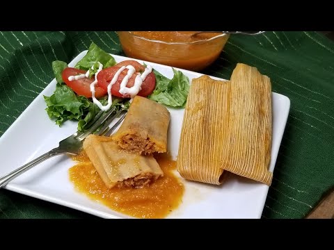 How to make PORK TAMALES IN RED SAUCE STEP BY STEP! ❤