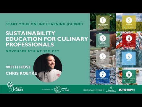 Sustainability Education for Culinary Professionals: Start your online learning journey