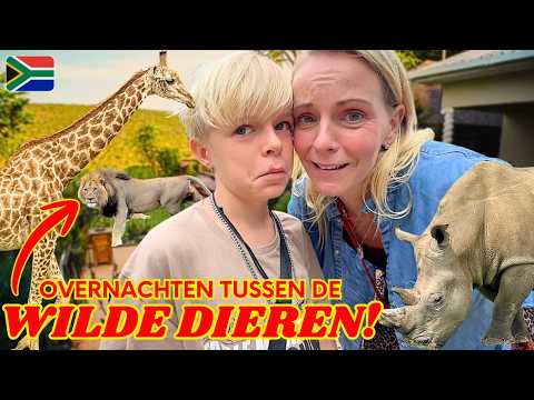 OVERNACHTEN TUSSEN DE WILDE DIEREN in ADDO 🦁😱 + SAFARI  | Bellinga Vlog #3525