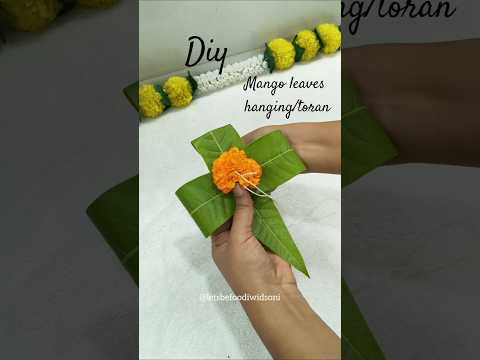 Diy mango leaves decorations idea/toran #diy #shorts #trending#viral#craft#yt  #varalakshmi #ganesh