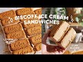 4 Ingredient BISCOFF ICE CREAM SANDWICHES