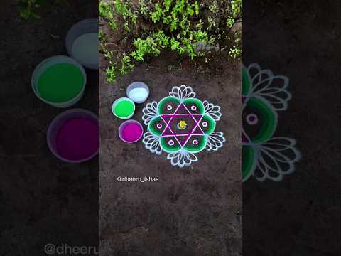 Jaya Janardhana ❤️🌺🙏 #rangoli #muggulu #easyrangoli #simplerangolidesignforbeginners #kolam #indian