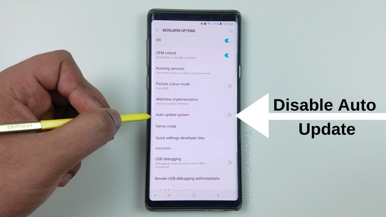 How to Disable Forced Auto Update on Samsung Galaxy One UI