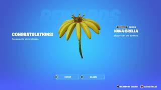 Claiming Banana Umbrella Without Getting My First Victory Royale For The Season