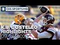 K.J. Costello Highlights: Mississippi State vs. LSU Tigers | 09-26-2020 | CBS Sports HQ