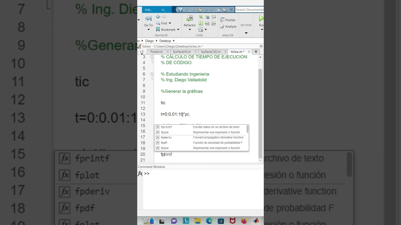 ¿Cómo calcula MATLAB el tiempo de ejecución?