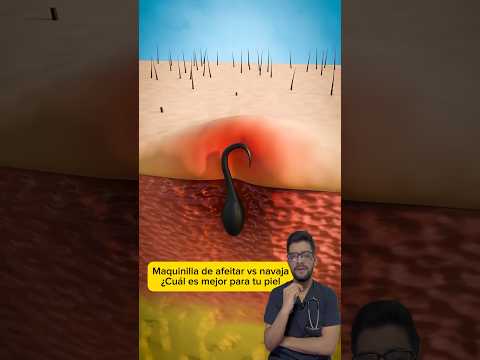 Maquinilla de afeitar vs navaja ¿Cuál es mejor para tu piel? 💈🤔 #afeitado #medicina #shorts