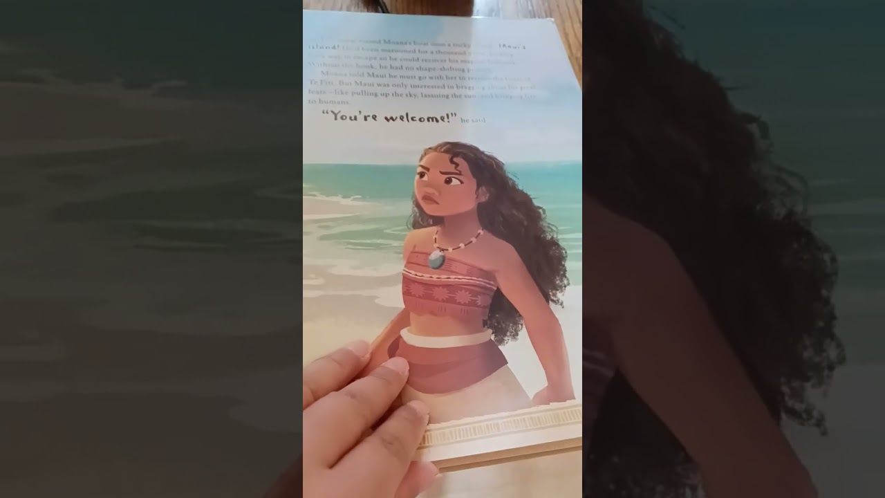 A big golden book✨️📚 Moana asmr inaudible reading just for you✨️✨️