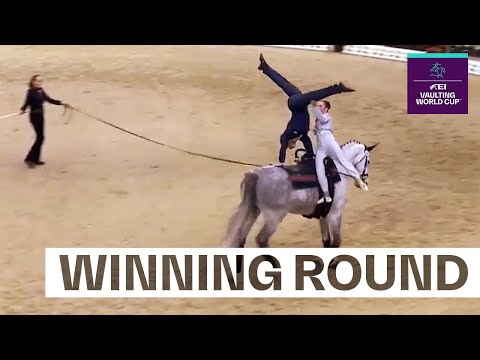 An Italian Masterpiece! 😍 |  FEI Vaulting World Cup™ Final 2023/24 Pas-De-Deux Freestyle