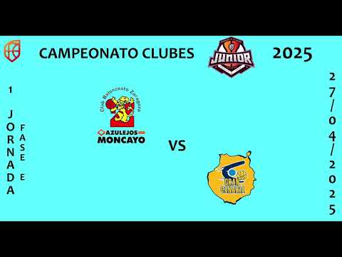 AZULEJOS MONCAYO CBZ VS GRAN CANARIA #1J FE CEJF CAMPEONATO CLUBES JUNIOR 2025 #basket
