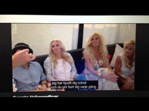Gunilla Persson får ett utbrott - Svenska Hollywoodfruar 2012