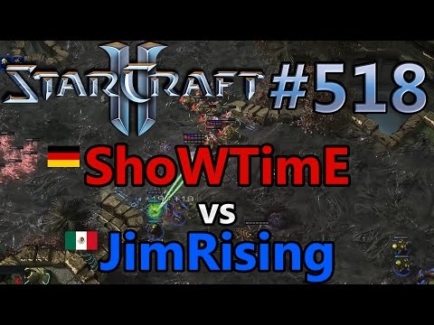 ShoWTimE (P) vs JimRising (Z) | NationWars IV | DE vs Mexiko | Starcraft 2: Replay-Cast #518