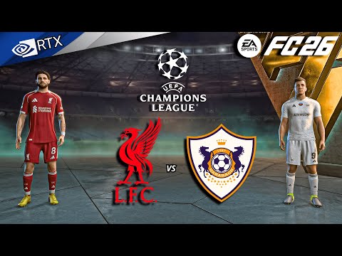 FC 26 - Liverpool vs Qarabag | Champions League 25/26 Full Match | PC™ [4K60]