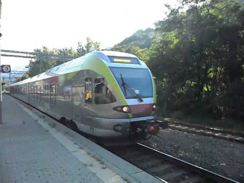 29.08.2017. TRENO ETR 170 FLIRT SAD IN PARTENZA DA PONTE GARDENA (BZ).