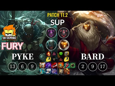 SN Fury Pyke vs Bard Sup - KR Patch 11.2