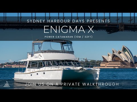 Enigma X | Full In-Depth Walkthrough - Sydney Harbour Days | Power Catamaran (10m / 32ft)