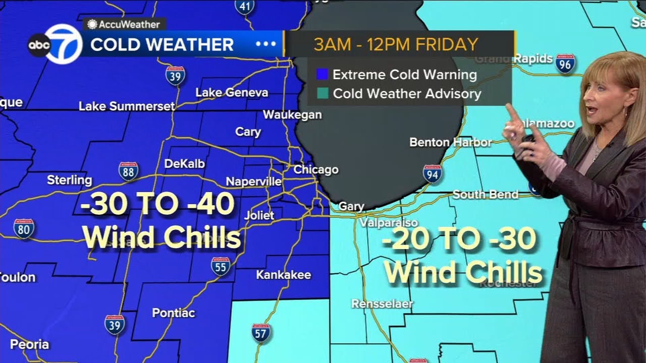 ABC7 AccuWeather Forecast: Extreme Cold Warning Friday