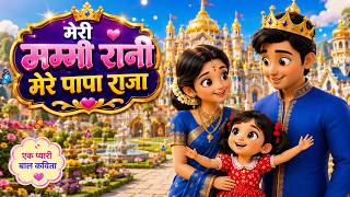 Download lagu मेरी मम्मी रानी मेरे पापा राजा 👑 | Hindi Kids Poem | हिंदी बाल कविता | Nursery Rhymes | Choube Kids mp3