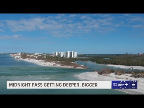 Midnight Pass continues to grow and deepen as scientists study its waterflow