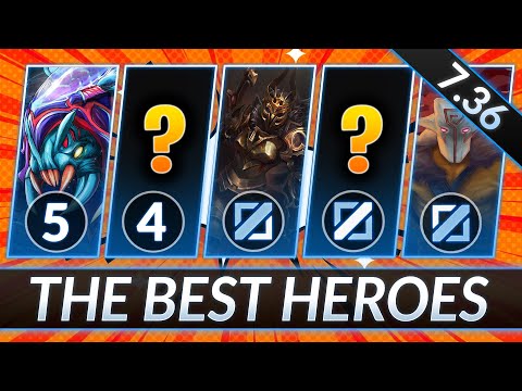 2 BROKEN HEROES FOR EVERY ROLE - CLIMB MMR FAST - Dota 2 Patch 7.36 Meta Guide