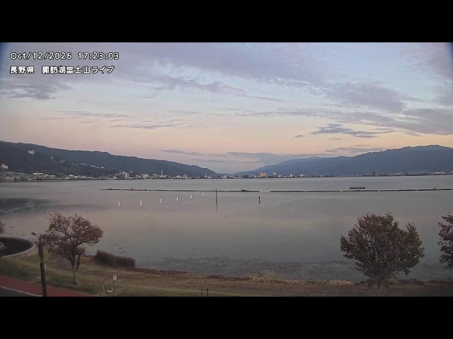 諏訪湖（関東富士見百景 下諏訪町湖浜）