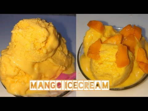Homemade mango icecream |3 ingredients icecream by kichen with habiba
