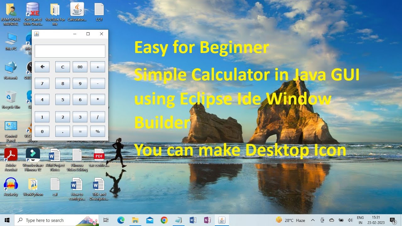 Calculator Project in Java Swing  GUI Application Eclipse Ide  Easy for Beginner #calculator