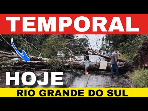 🚨TEMPORAL e GRANIZO na Região Noroeste do RIO GRANDE DO SUL- hoje 23/04/26 
