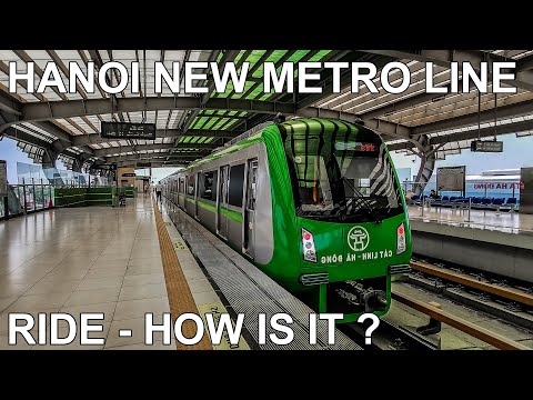 🇻🇳 [POV] ハノイ地下鉄 - タイホイからコートリンまで乗車 - ハノイ新都市鉄道 2A 号線 (2022) (4K)