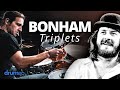 How To Play John Bonham Triplets Drum Lesson