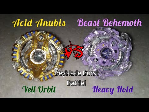 Acid Anubis Y.O vs Beast Behemoth H.H || Beyblade Burst Battle! EPIC!